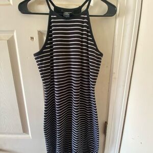 Black and White Striped Dress